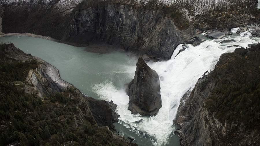 Virginia Falls in Nahanni National Park Reserve