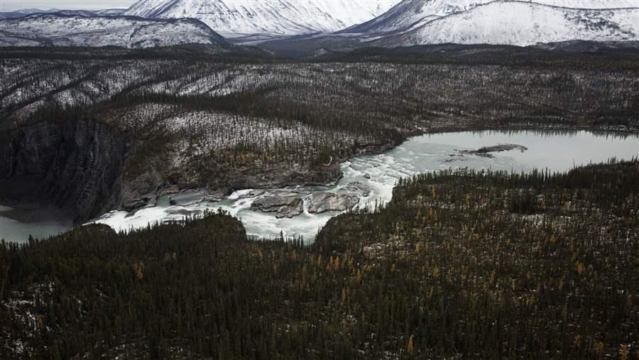 Mackenzie Mountains beyond the South Nahanni River