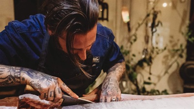 Chef working